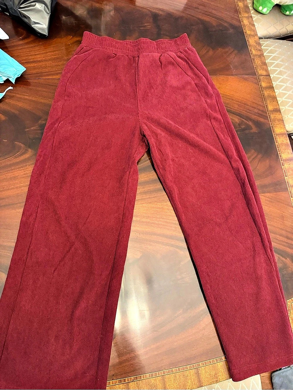 Halara Wide Leg Pants Red Large Like New
